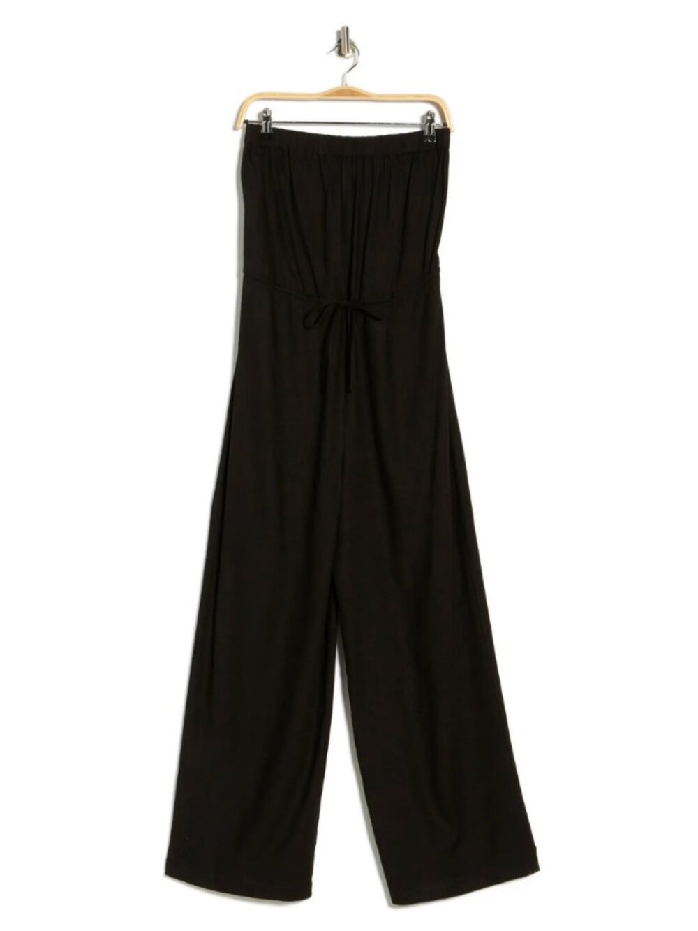 Linen Strapless Wide Leg Cover-Up Jumpsuit - Picture 3 of 5